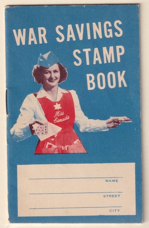 Canada 1940 FWS6 WWII war savings book with 1 stamp