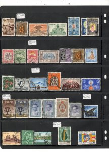 CEYLON COLLECTION ON STOCK SHEET MINT/USED