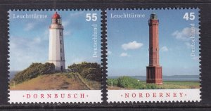 Germany 2537-2538 Lighthouses MNH VF