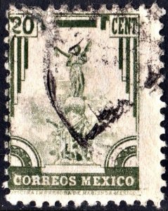Mexico SC#714 20¢ Puebla Jesus Contreras (1934) Used