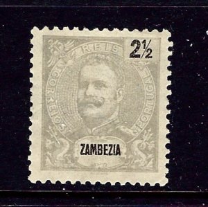 Zambezia 13 MH 1898 issue  pencil marks on back