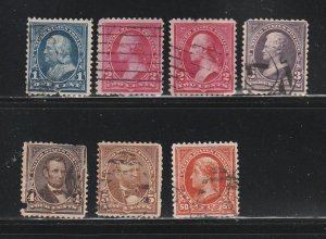 United States 264-265, 267-270, 275 U People, Short And Pulled Perfs. SCV $53.95