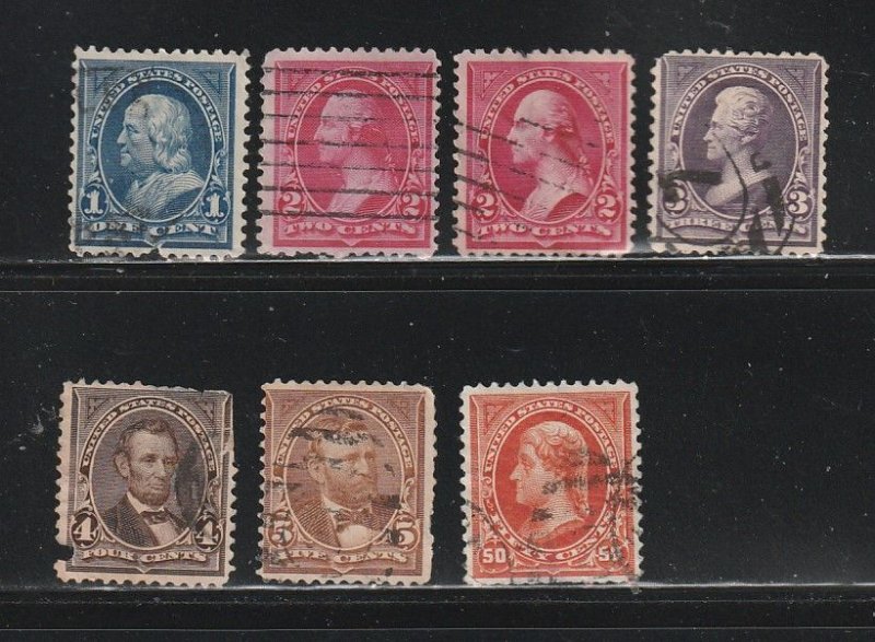 United States 264-265, 267-270, 275 U People, Short And Pulled Perfs. SCV $53.95