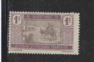 MAURITANIA #18 1913 1c CROSSING DESERT MINT VF LH O.G