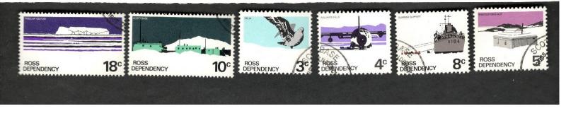 1968 Ross Dependency Antarctica SC #L9-14 Θ used stamps