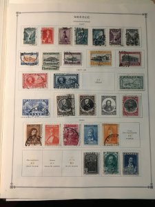 Collection of stamps of Greece on International pages, CV $470