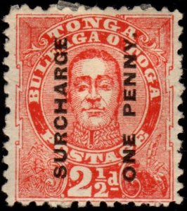 Tonga - Scott #34 Mint Surcharge (King George II)