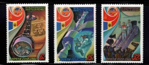 Russia Scott 4940-4942 MNH** Space stamp set