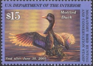 RW67, Mottled Duck Federal Duck Stamp VF OG NH - LOW PRICE! - Stuart Katz 