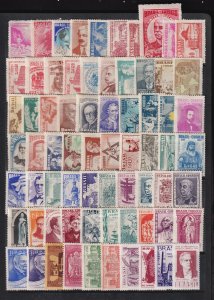 Brazil - 70 mint commemoratives from 1949-54