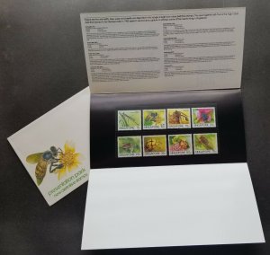 *FREE SHIP Singapore Definitive Insects 1985 Bee Dragonfly (p.pack) MNH *c scan