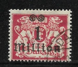 Free City of Danzig - Scott #144 1mil m 10000M F VF Used