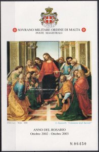 Sovereign Military Order of Malta 2003 Year of Rosary Sass.Bl.71 Used CTO