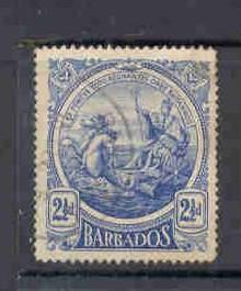 Barbados 131 1916 2 1/2 d seal of Colony stamp used