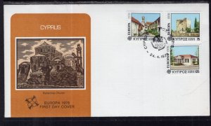 Cyprus 495-497 Europa Fleetwood U/A FDC