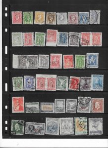 GREECE COLLECTION ON STOCK SHEET MINT/USED