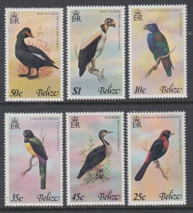 Belize 398-403 Birds MNH VF