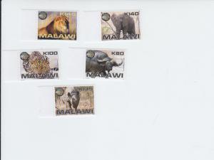 2011  Malawi Big 5 Animals (5) (Scott New) MNH