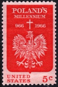 SC#1313 5¢ Poland's Millenium Issue (1966) MNH