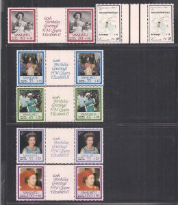 VANUATU SC# B1-6  GUTTER PAIRS   FVF/MNH  1987