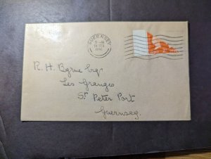 1940 England British Channel Islands Bisect Cover Guernsey CI Local Use