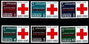 Jordan 1963 Sc#413/418 RED CROSS-WHO-MEDICINE Set (6) MNH