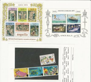 Anguilla, British, Postage Stamp, #258a, 274a, 265-270 Mint NH Set & Sheets