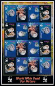 [66865] Palau 2006 Marine Life Nautilus WWF Sheet MNH