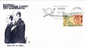 Spain #  1958, American Visit 1st day cover