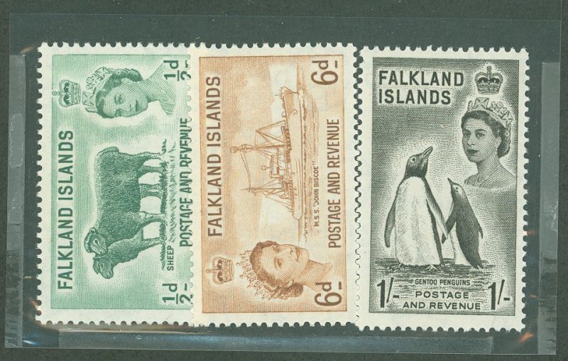 Falkland Islands #122/125/127