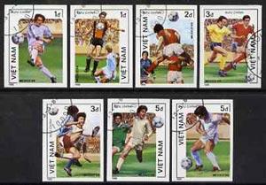 Vietnam 1986 Football World Cup imperf set of 7 cto used ...