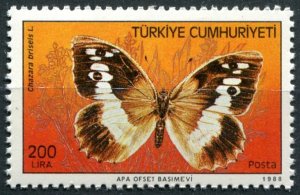 Turkey Sc#2422 MNH, 200L multi, Butterflies, 1988 (1988)