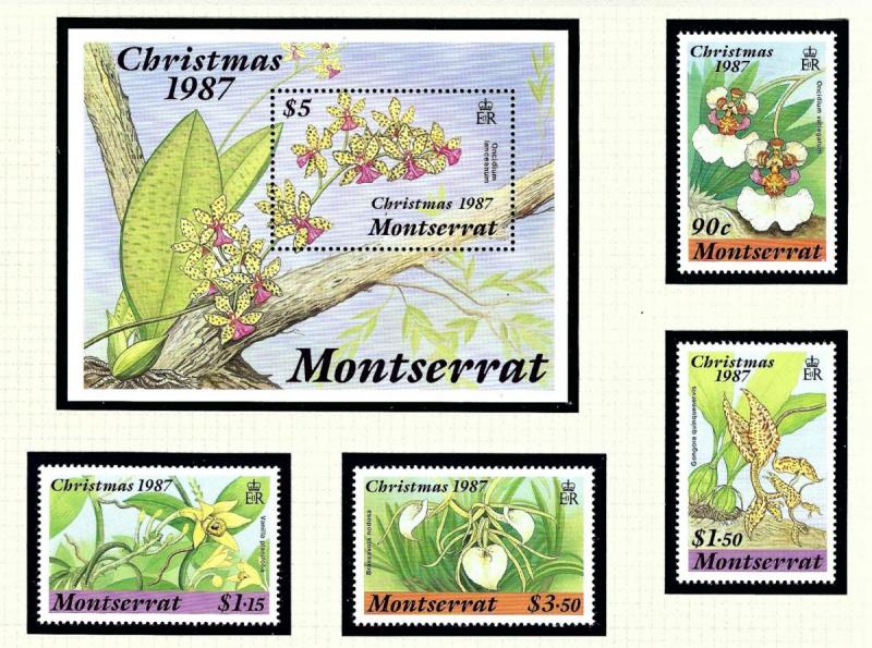 Montserrat 658-62 MNH 1987 Christmas