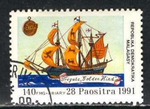 Malagasy (Madagascar); 1991; Sc. # 1016; Used CTO Single Stamp