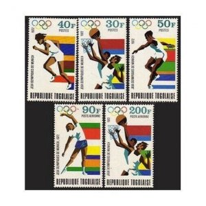 Togo 814-816,C180-C181,C180a,MNH. Olympics Munich-1972.Basketball,Gymnastics,