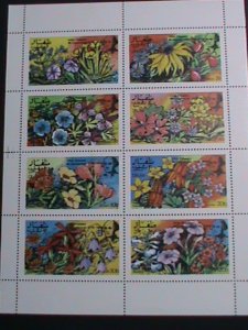 ​DHUFAR STAMP:1976 BICENTENARY- AMERICAN REVOLUTION-LOVELY FLOWERS-MNH-SHEET