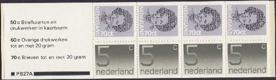 621a Queen Beatrix Booklet MNH