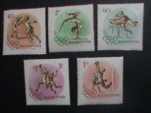 ​Hungary Stamp:1956- SC#1160//7-16th Olympic Games Melbourne -Mint Stamp set-