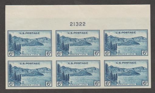 U.S. Scott Scott #761 Crater Lake National Park Stamp - Mint NH Plate Block