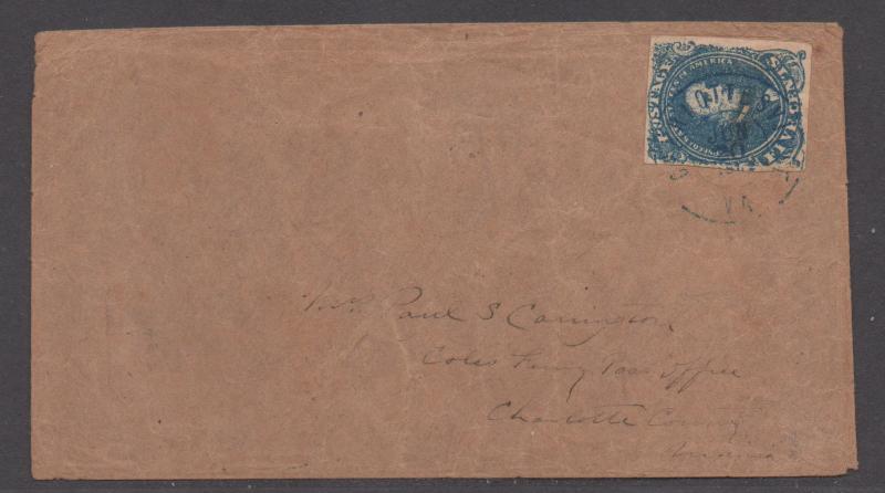 **CSA Cover, SC# 4, Charlottesville, VA, 6/20/1862 