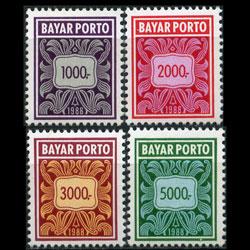 INDONESIA 1988 - Scott# J157-60 Numeral Set of 4 NH