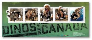 Canada 2823 Dinosaurs Dinos souvenir sheet #1 MNH 2015