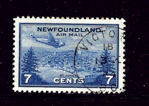 Newfoundland C19 Used 1943 Plane over St Johns