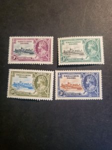 Stamps Turks and Caicos Scott #21-4 never hinged