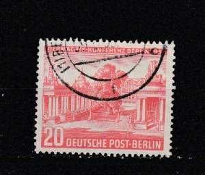 Germany  Scott#  9N103  Used  (1954 Allied Council Building)