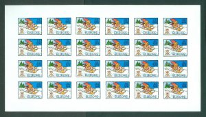 Denmark. Elleore 1974. Local. Christmas Sheet MNH. Lion, Sled. Gift.Imperforated