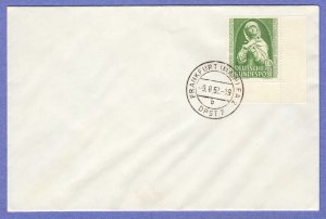 GER SC #B324 1952 S-P/Nuremberg Madonna FDC 08-09-1952