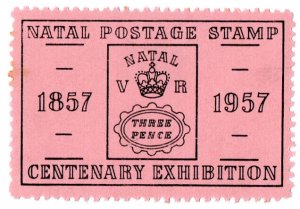 (I.B) Natal Cinderella : Postal Centenary Exhibition (1957)