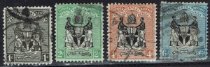 BRITISH CENTRAL AFRICA 1896 ARMS 1D - 6D WMK CROWN CA USED