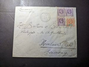 1933 British Seychelles Cover Victoria to Kevelaer Rhineland Germany